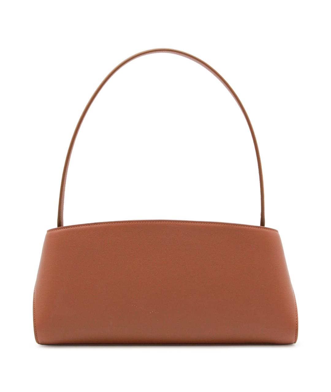 FERRAGAMO Коричневая кожаная сумка через плечо, фото 3