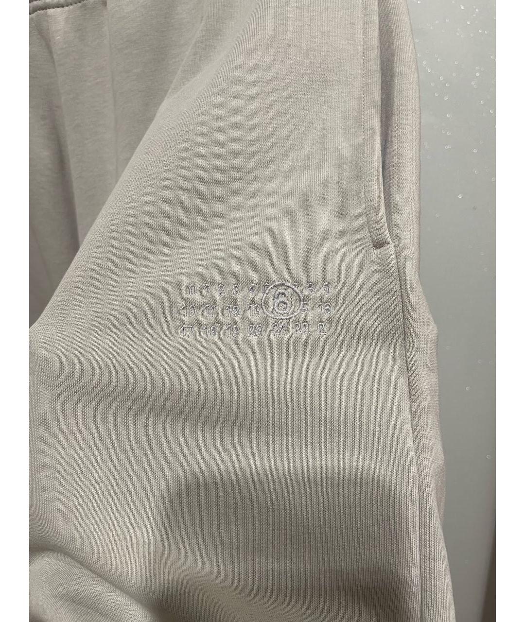 MM6 MAISON MARGIELA Серые хлопковые шорты, фото 3