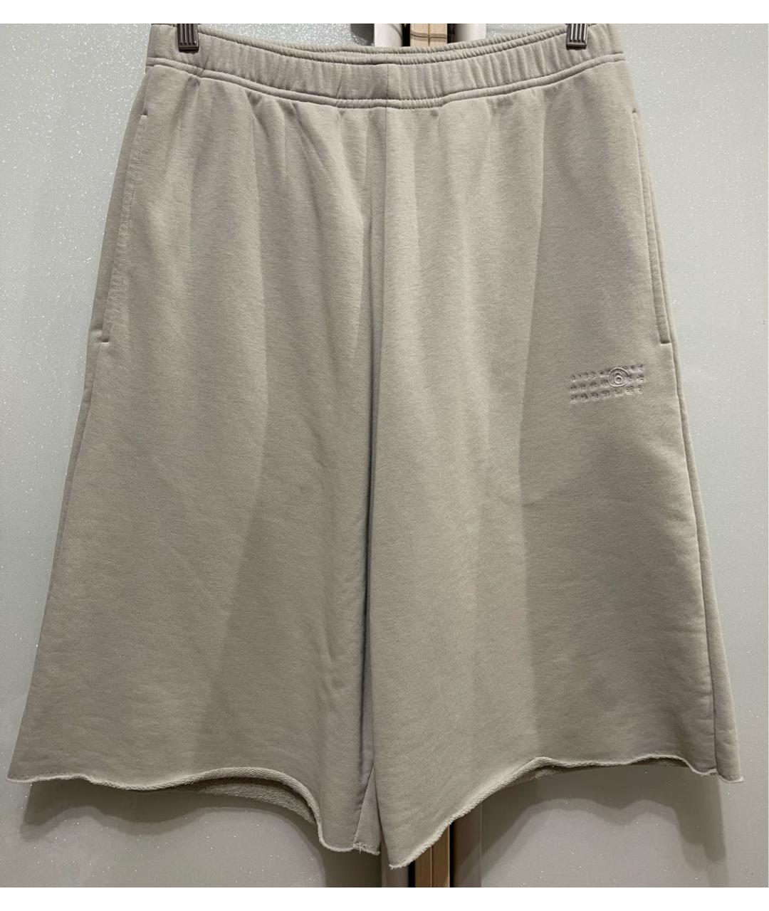 MM6 MAISON MARGIELA Серые хлопковые шорты, фото 2