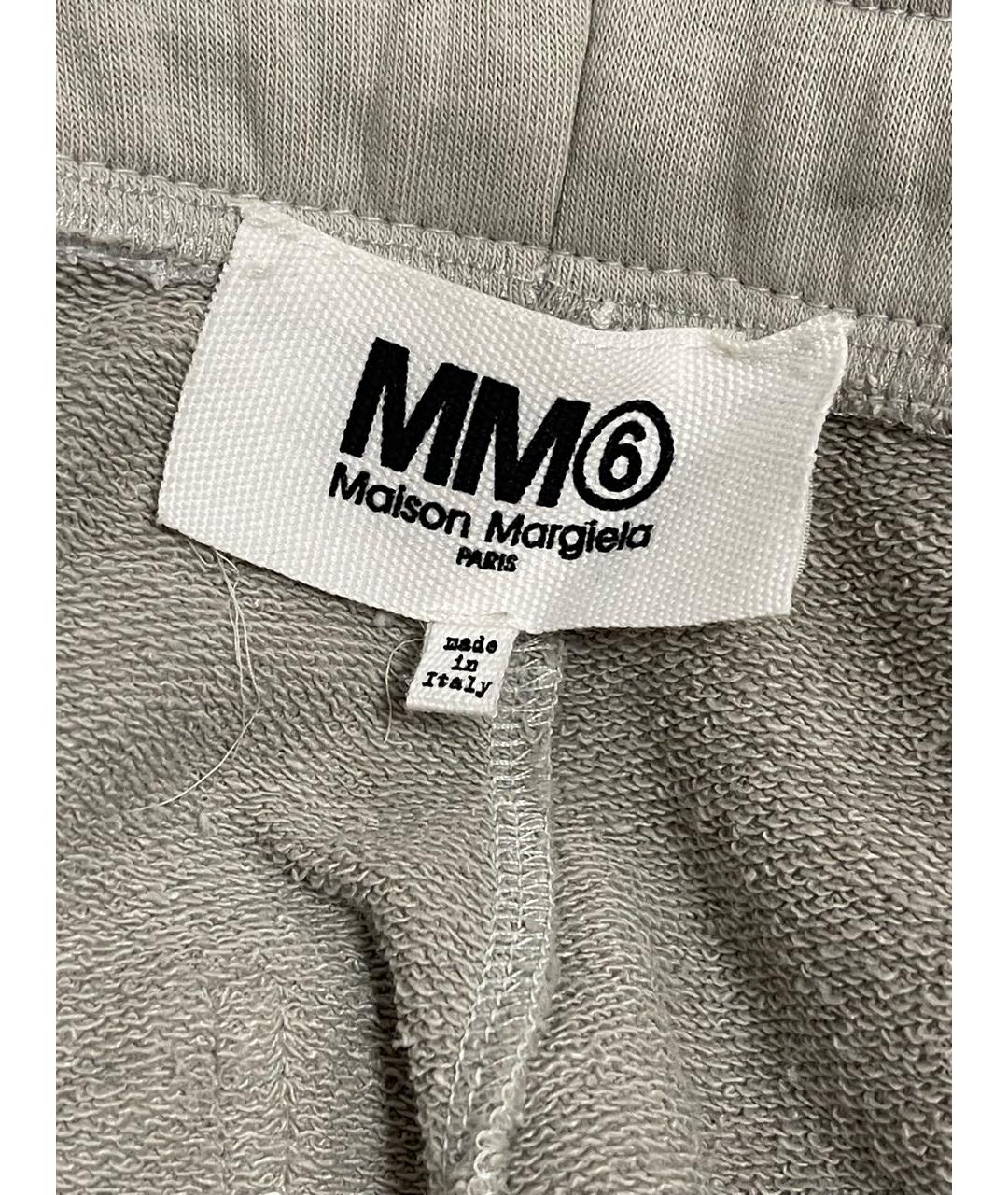 MM6 MAISON MARGIELA Серые хлопковые шорты, фото 5