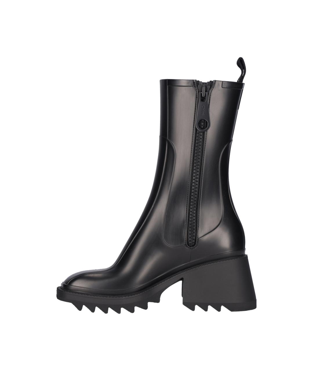 CHLOE Черные резиновые сапоги, фото 3