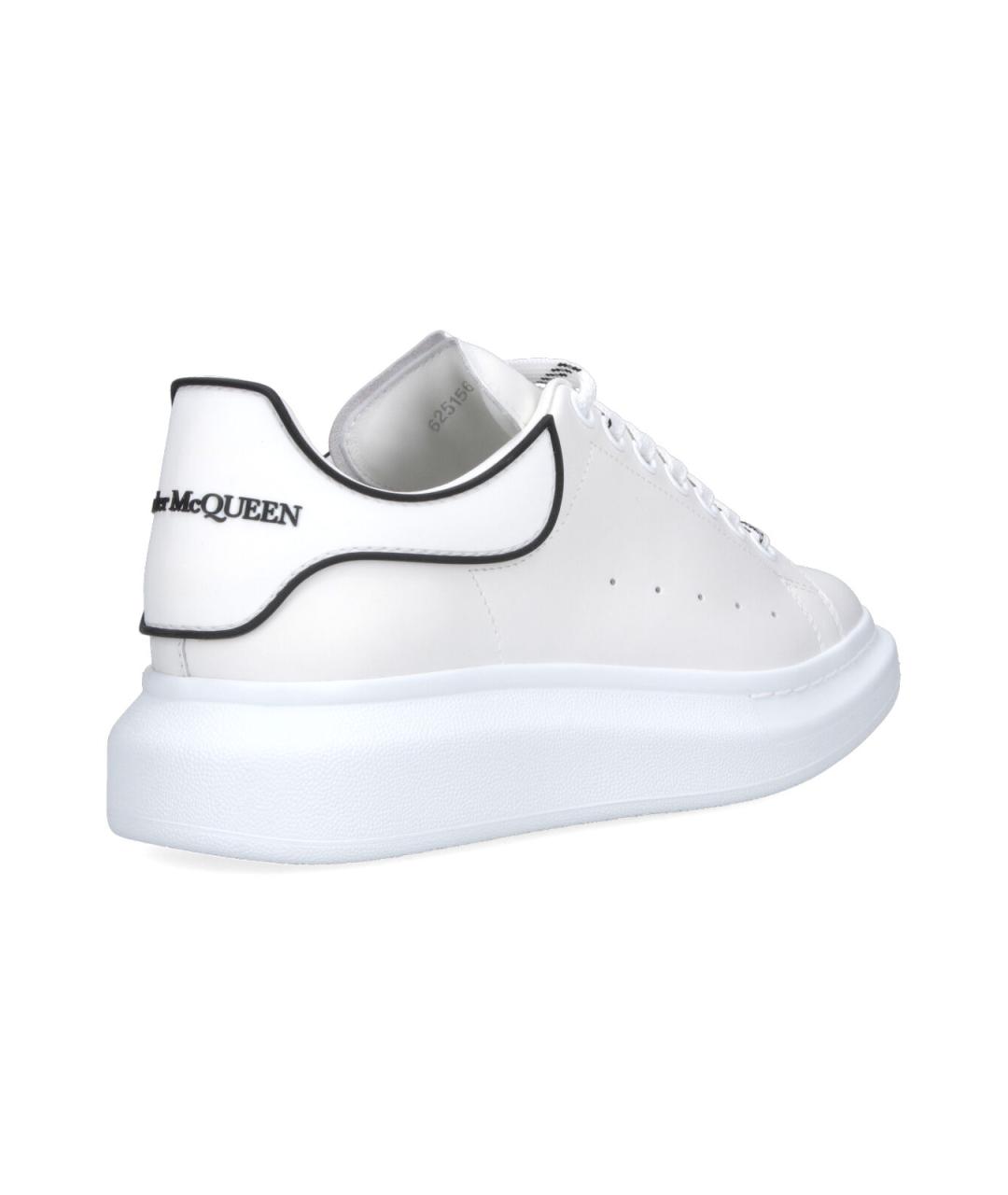ALEXANDER MCQUEEN Белые кожаные низкие кроссовки / кеды, фото 4