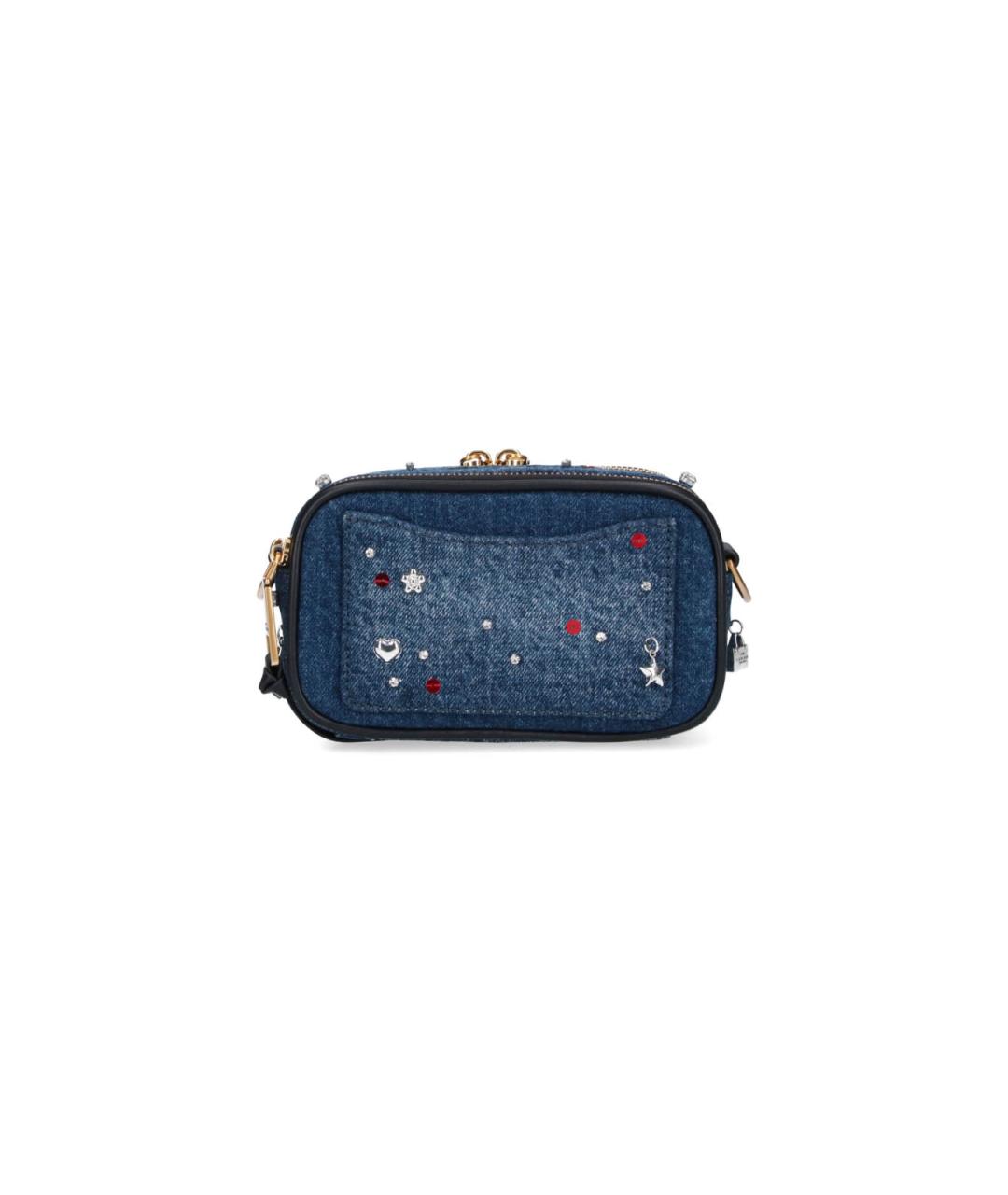MARC JACOBS Синяя хлопковая сумка через плечо, фото 3