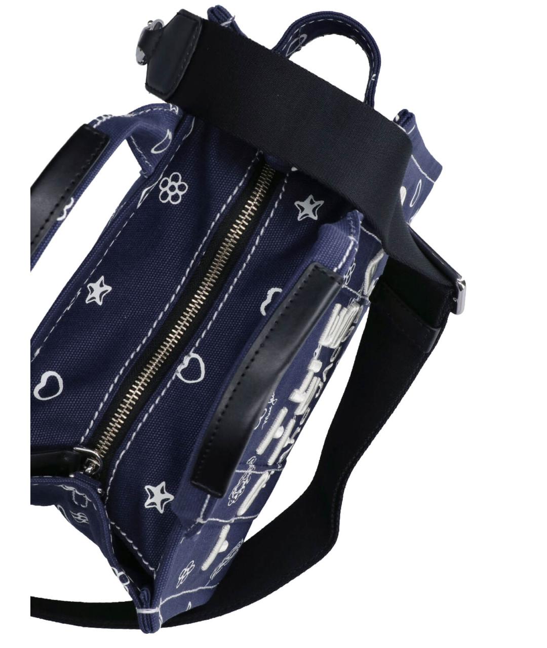 MARC JACOBS Синяя хлопковая сумка тоут, фото 4