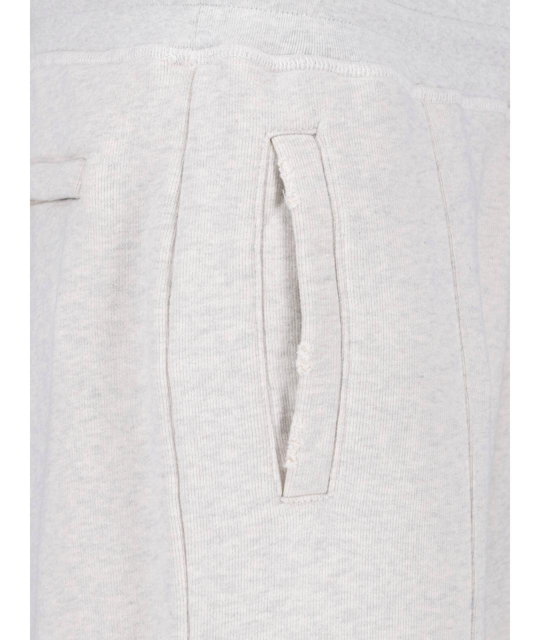 GOLDEN GOOSE DELUXE BRAND Серые хлопковые повседневные брюки, фото 4