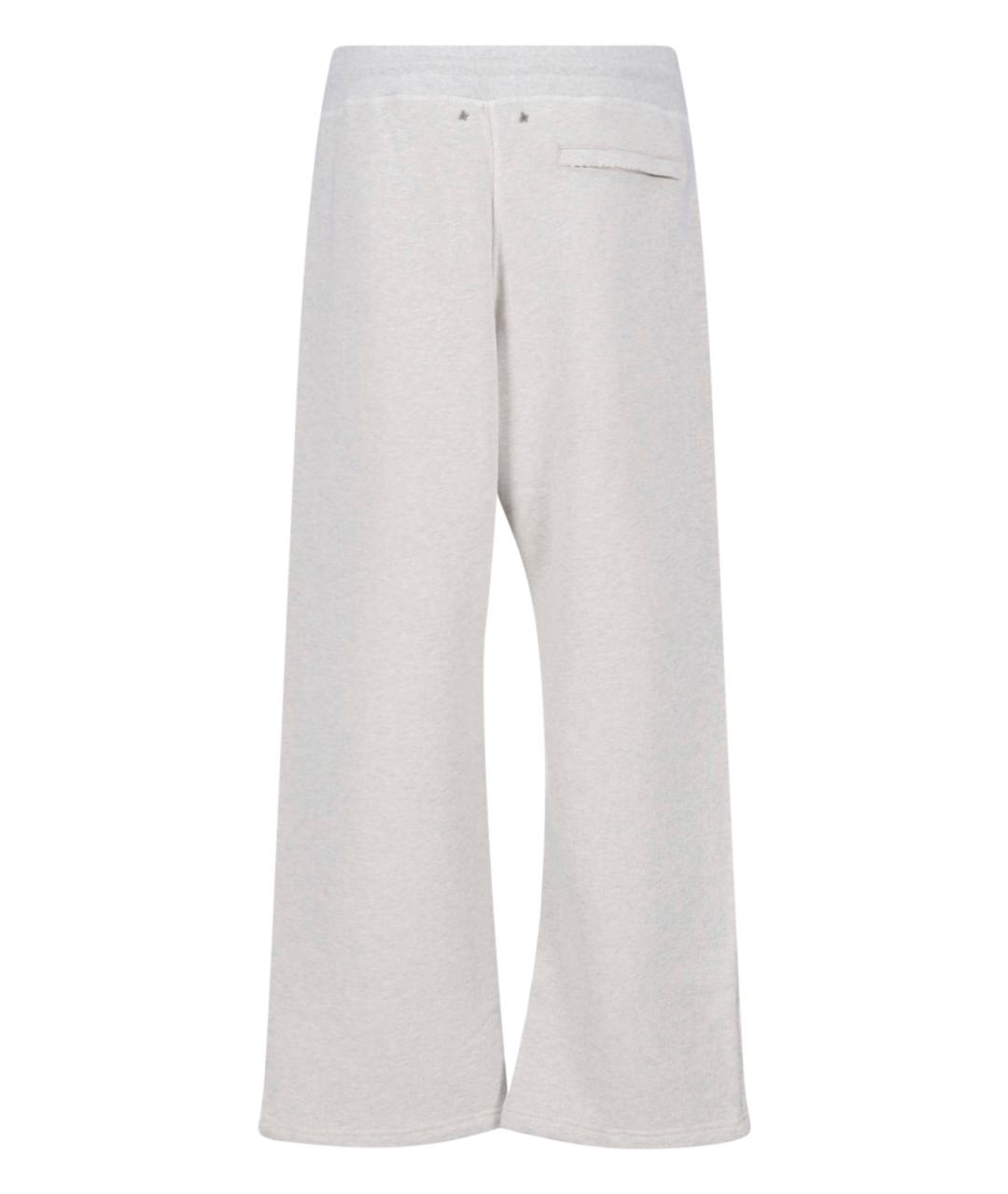GOLDEN GOOSE DELUXE BRAND Серые хлопковые повседневные брюки, фото 2