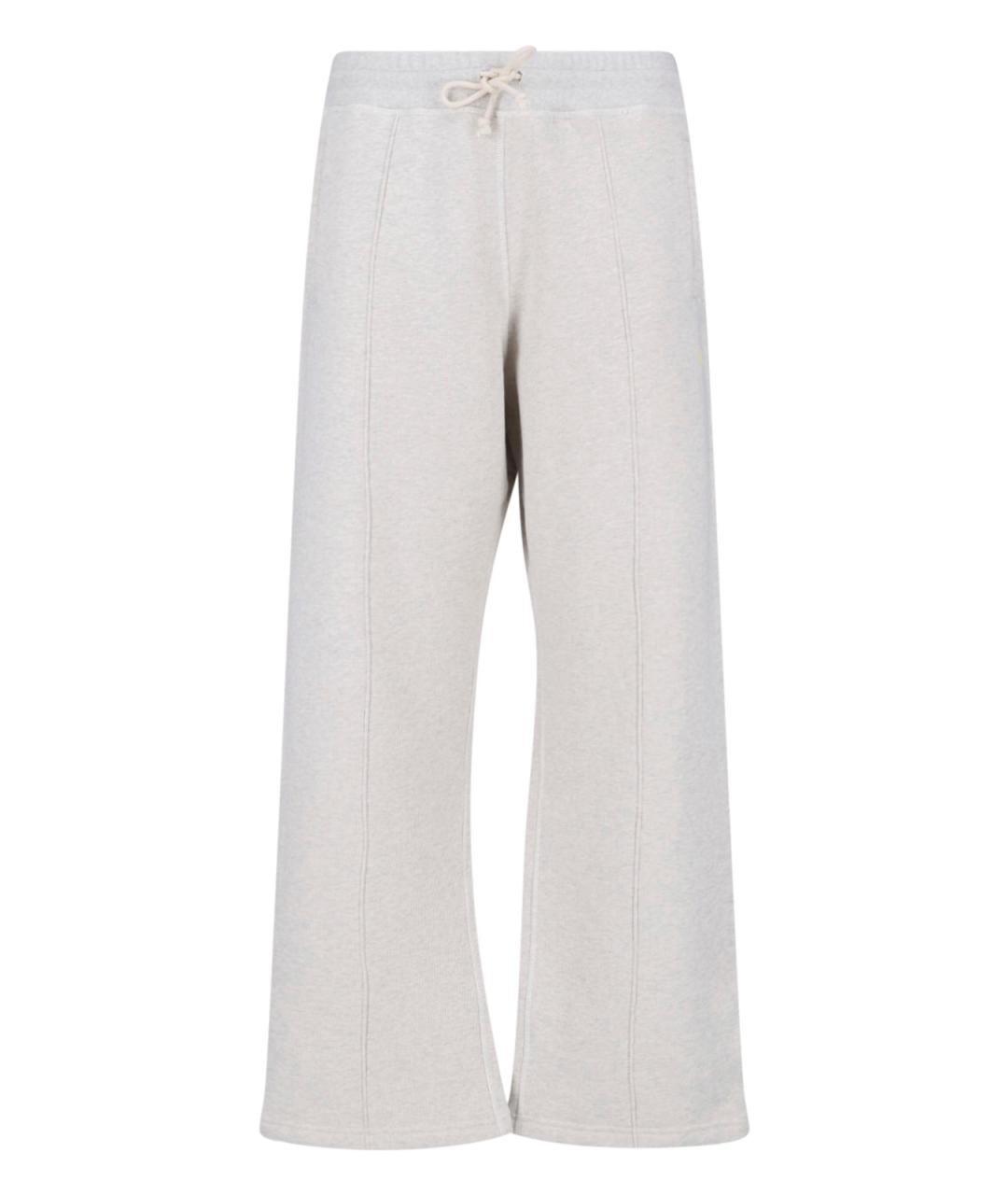 GOLDEN GOOSE DELUXE BRAND Серые хлопковые повседневные брюки, фото 1
