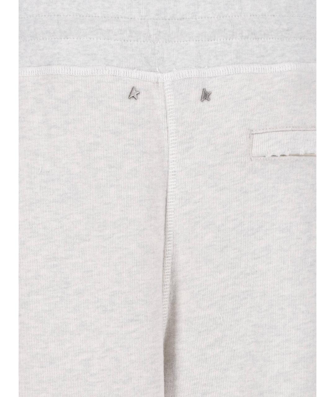 GOLDEN GOOSE DELUXE BRAND Серые хлопковые повседневные брюки, фото 5