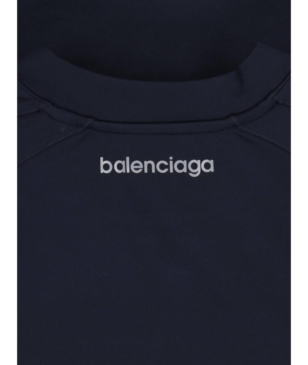 BALENCIAGA Синяя футболка, фото 4