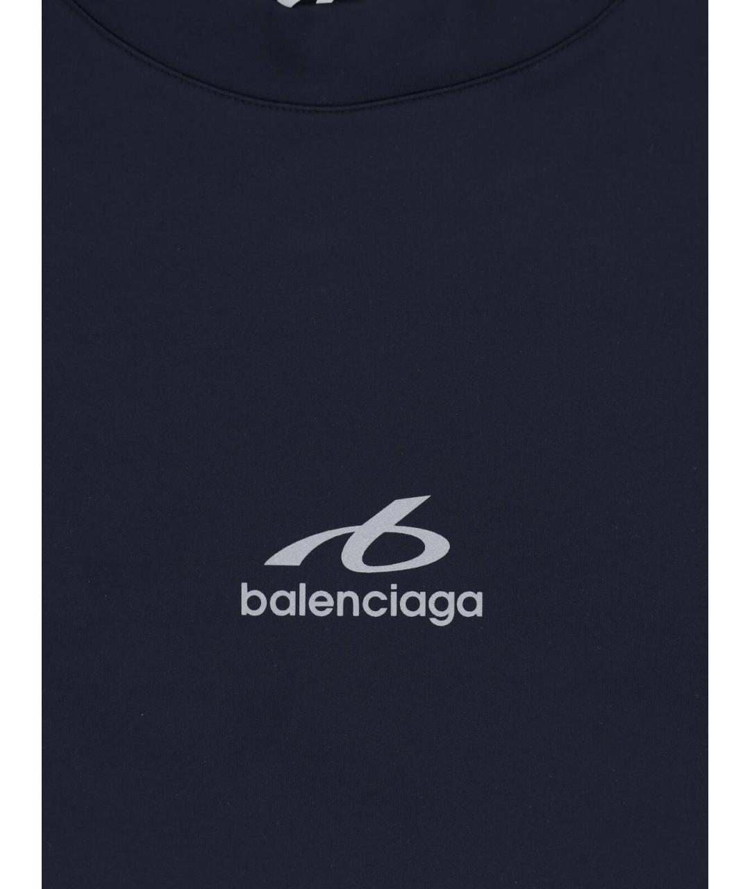 BALENCIAGA Синяя футболка, фото 3