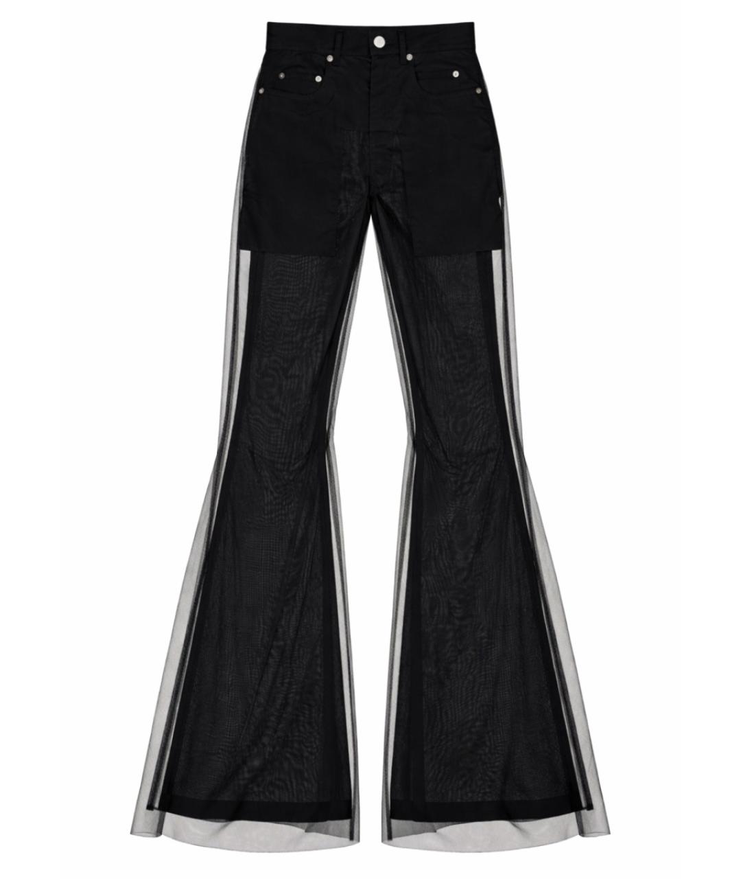 RICK OWENS Черные брюки широкие, фото 1