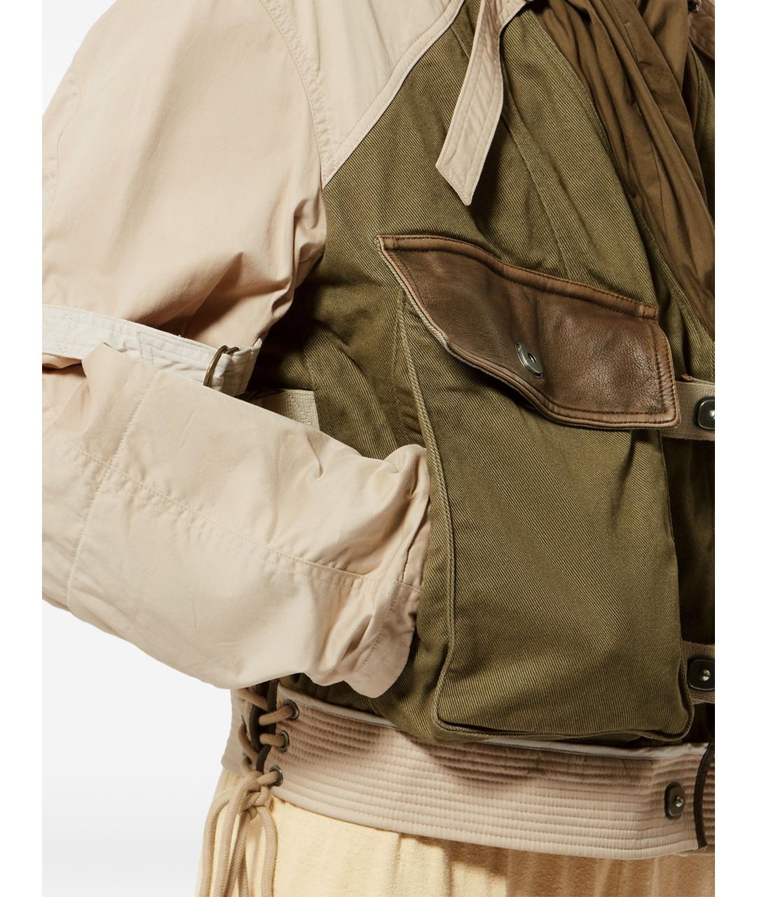 ISABEL MARANT Зеленая хлопковая куртка, фото 4