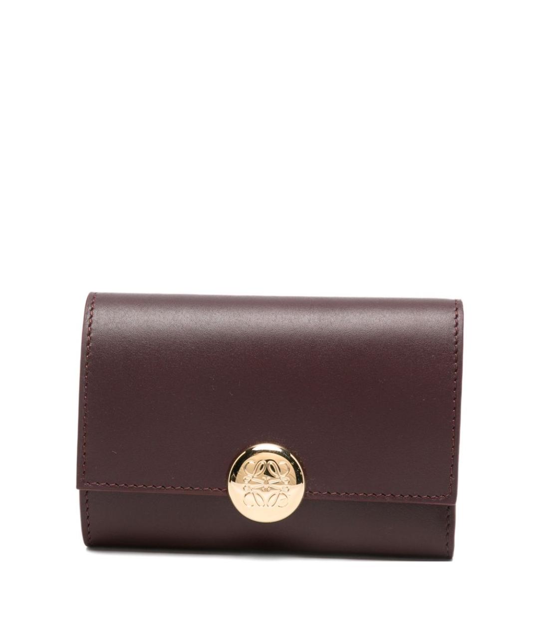 LOEWE Бордовый кошелек, фото 1