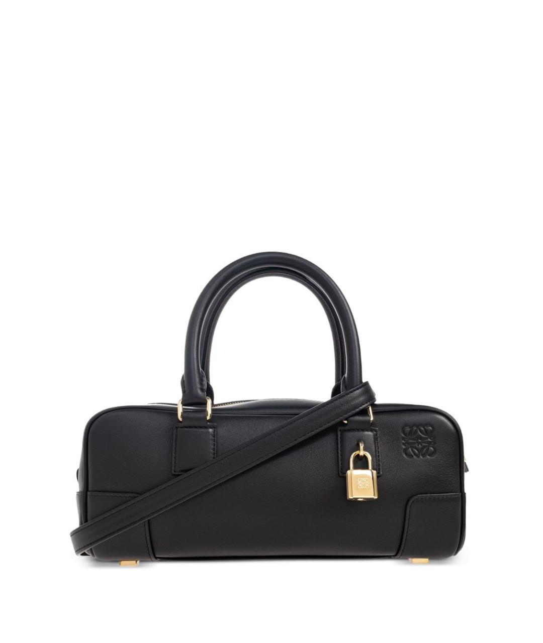 LOEWE Черная кожаная сумка тоут, фото 1