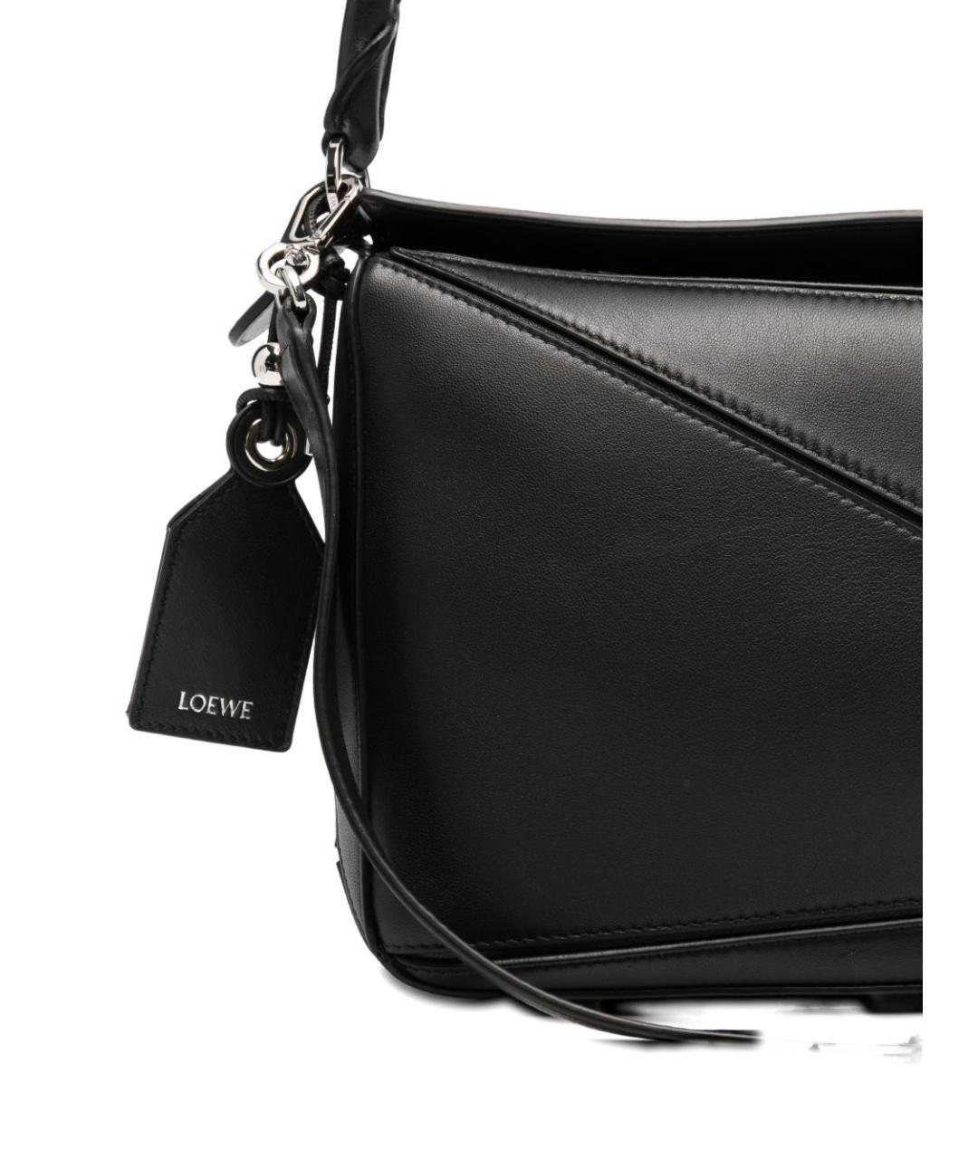 LOEWE Черная кожаная сумка через плечо, фото 2