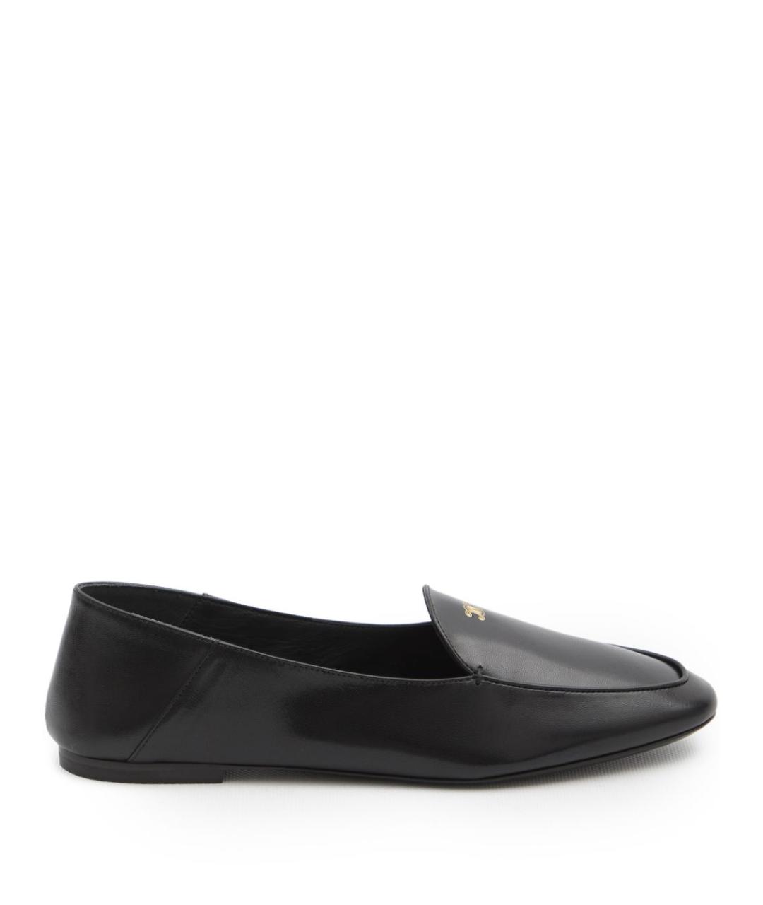 CELINE Черные кожаные лоферы, фото 1
