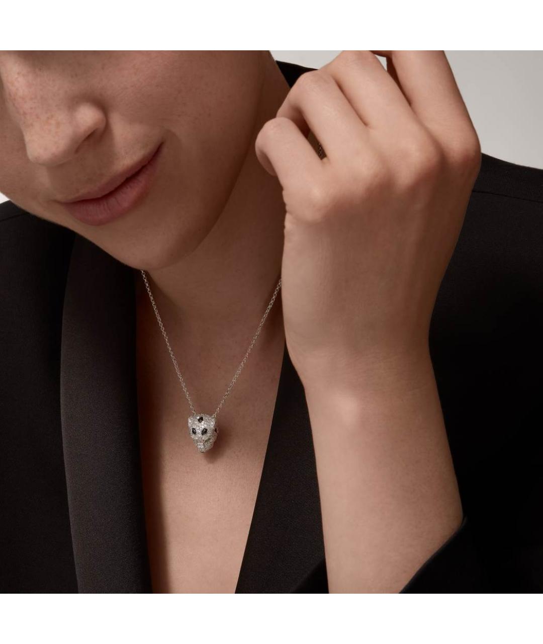 CARTIER Серебряное колье из белого золота, фото 4