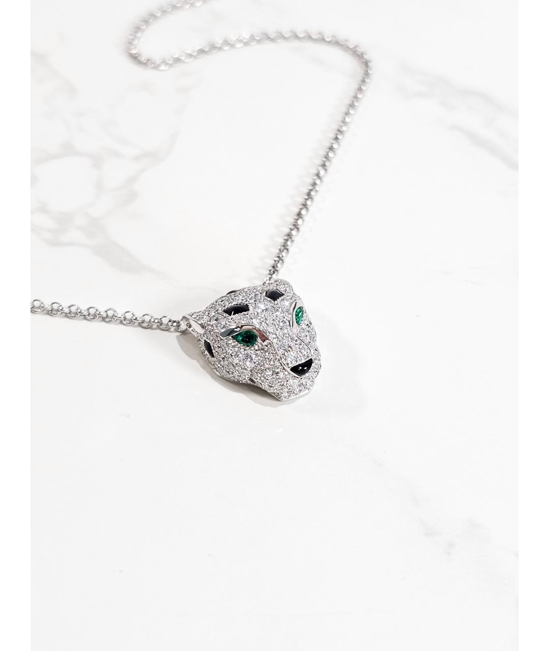 CARTIER Серебряное колье из белого золота, фото 3