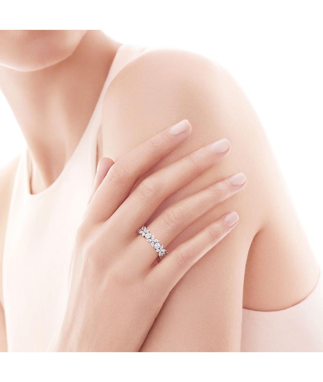 TIFFANY&CO Серебряное платиновое кольцо, фото 4
