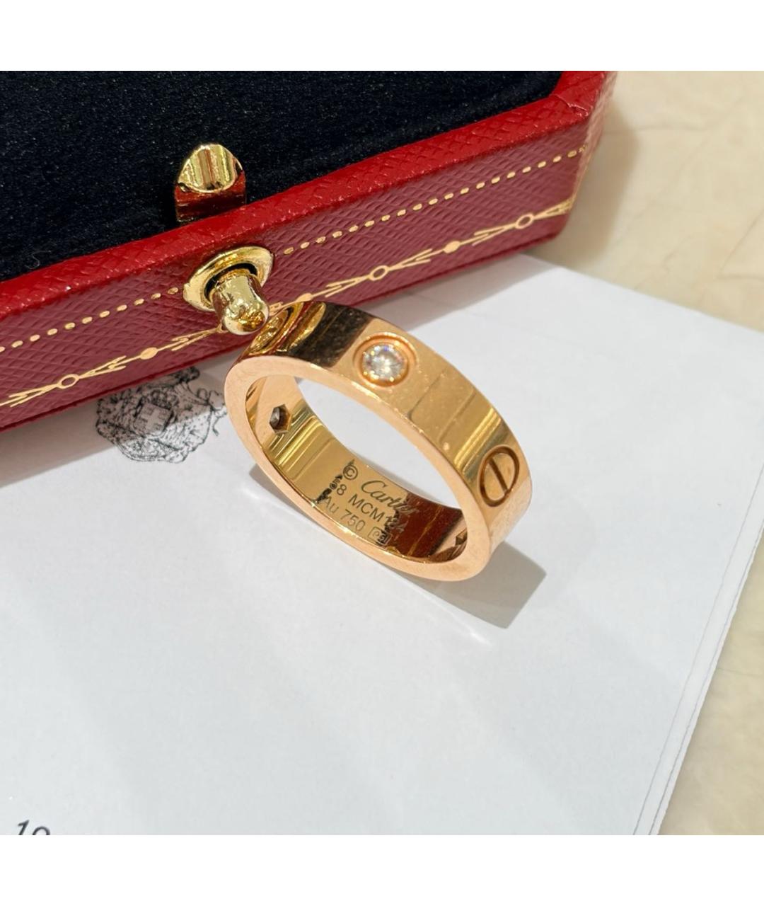 CARTIER Золотое кольцо из розового золота, фото 2