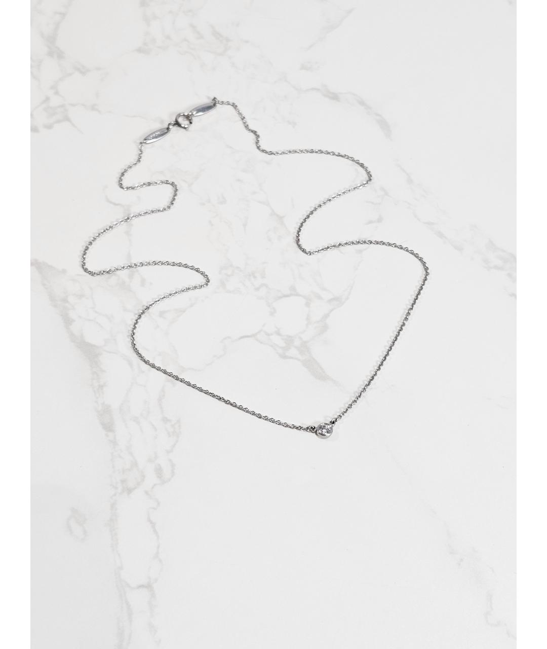 TIFFANY&CO Серебряное платиновое колье, фото 4