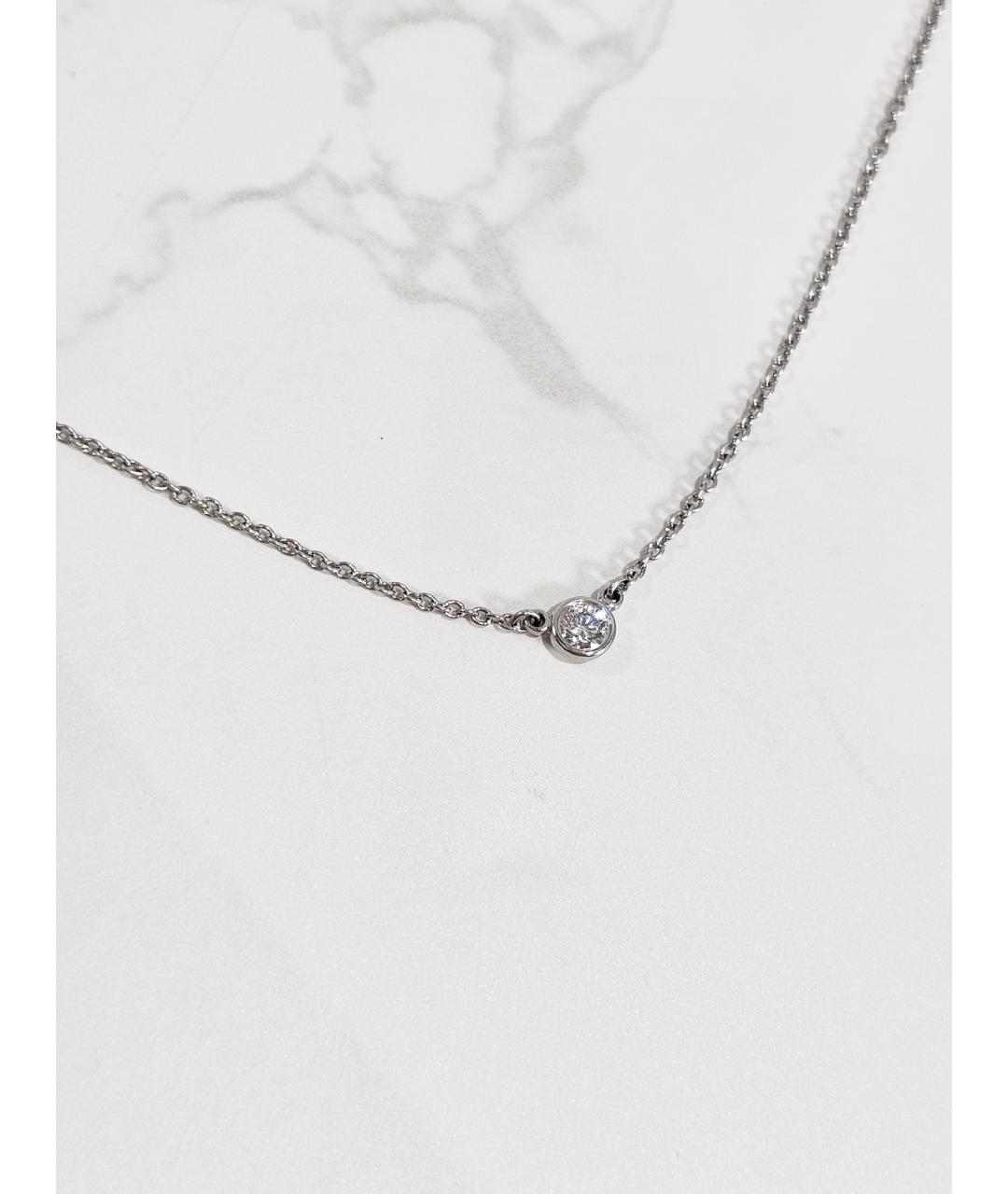 TIFFANY&CO Серебряное платиновое колье, фото 2