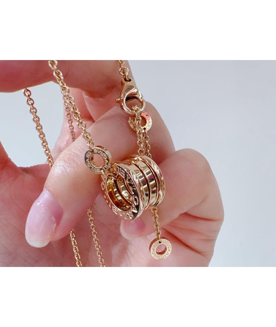 BVLGARI Золотое колье из розового золота, фото 5