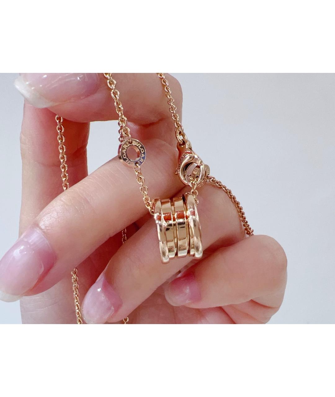 BVLGARI Золотое колье из розового золота, фото 3