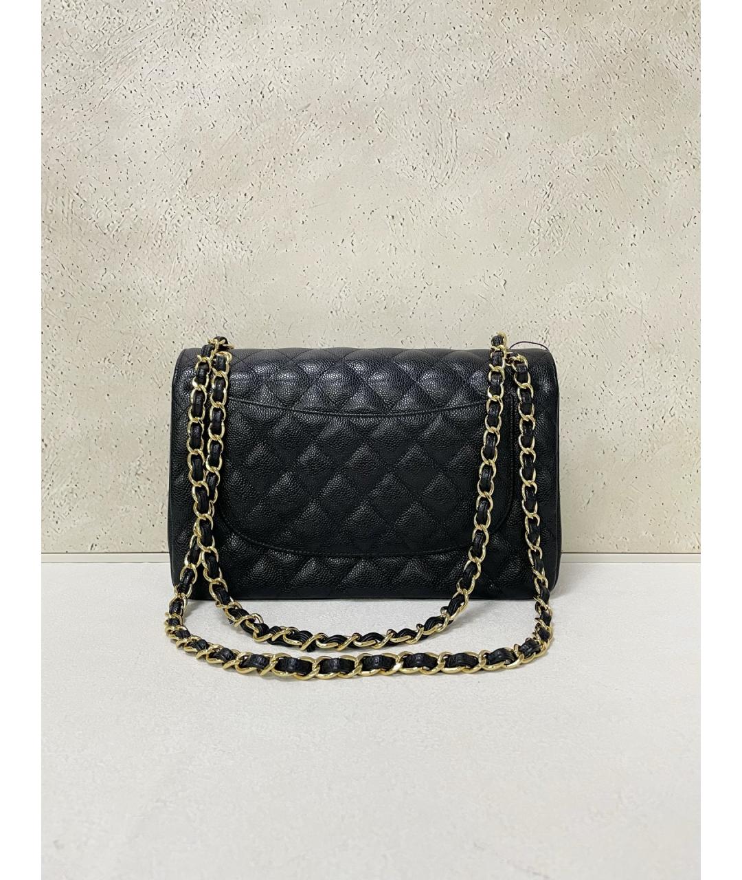 CHANEL Черная кожаная сумка через плечо, фото 2