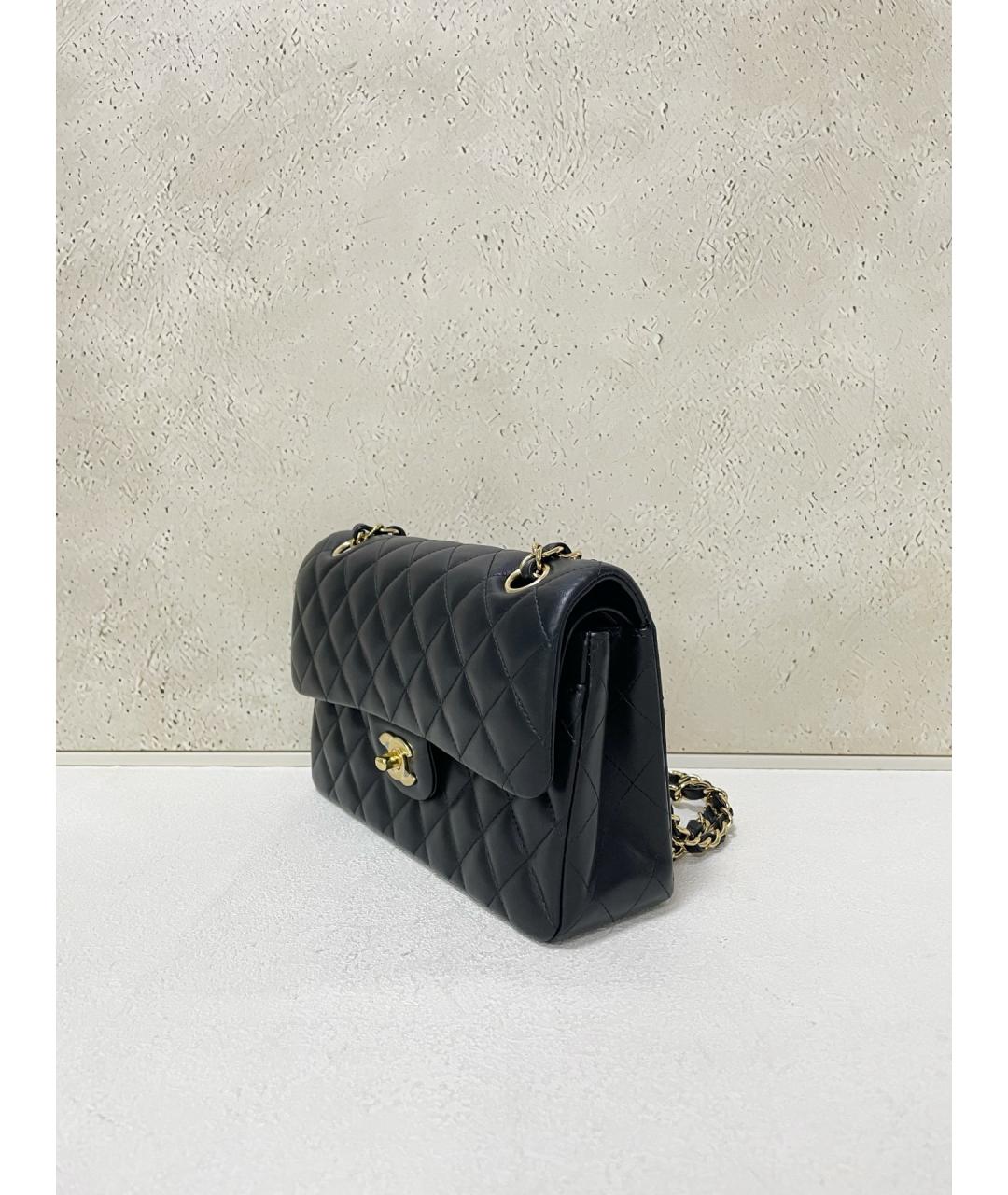 CHANEL Черная кожаная сумка через плечо, фото 4