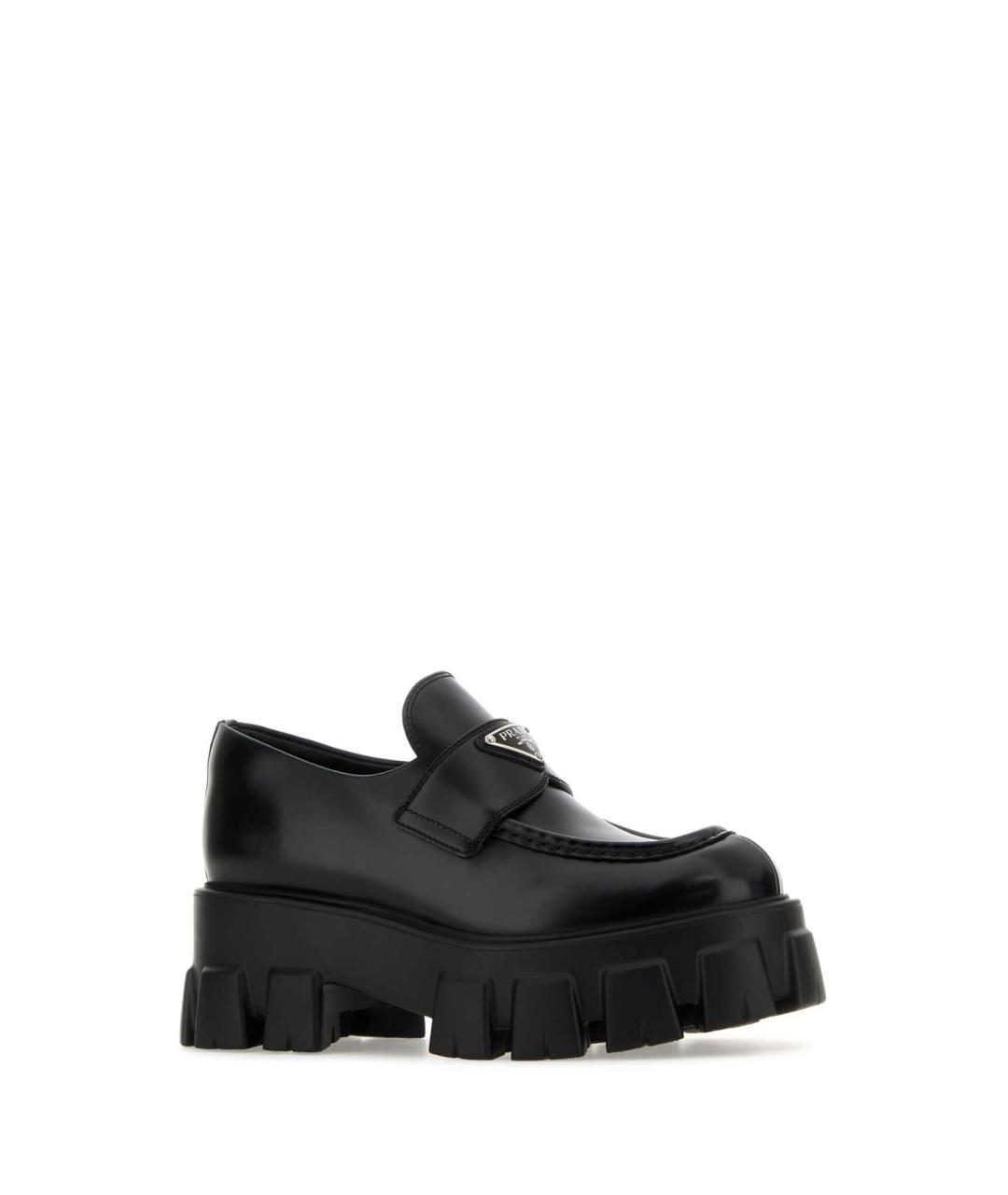 PRADA Черные кожаные лоферы, фото 2
