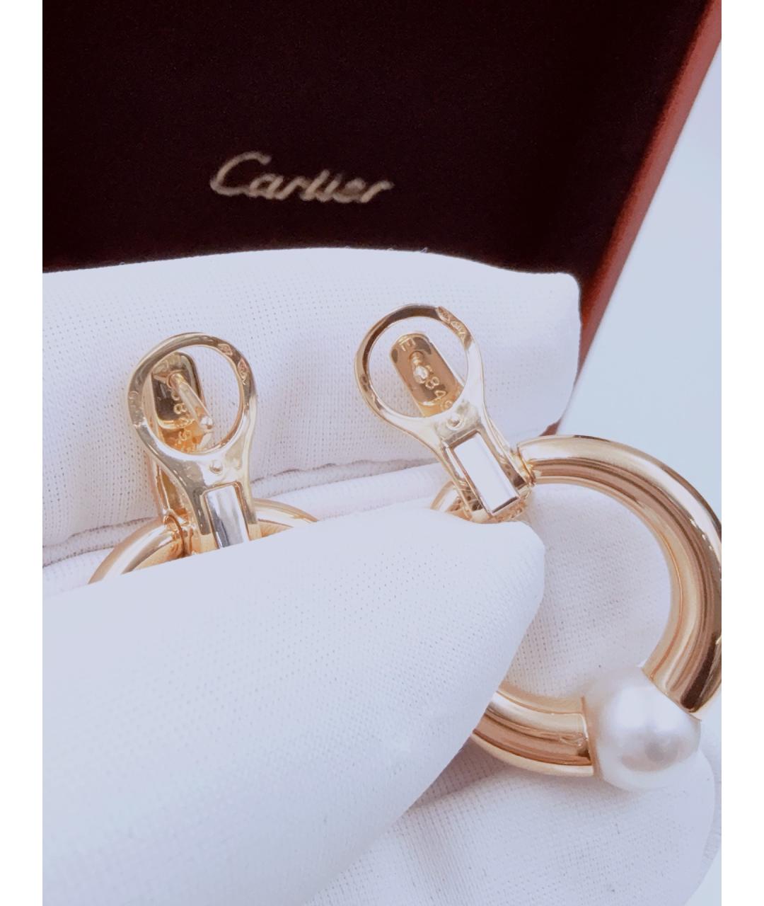 CARTIER Золотые серьги из желтого золота, фото 6