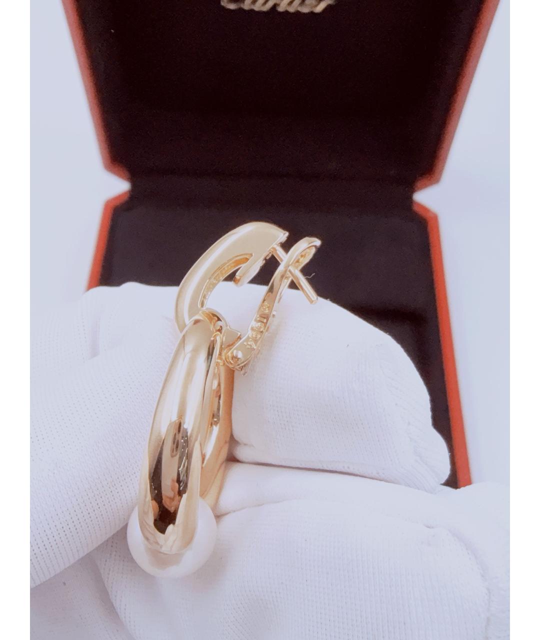 CARTIER Золотые серьги из желтого золота, фото 5