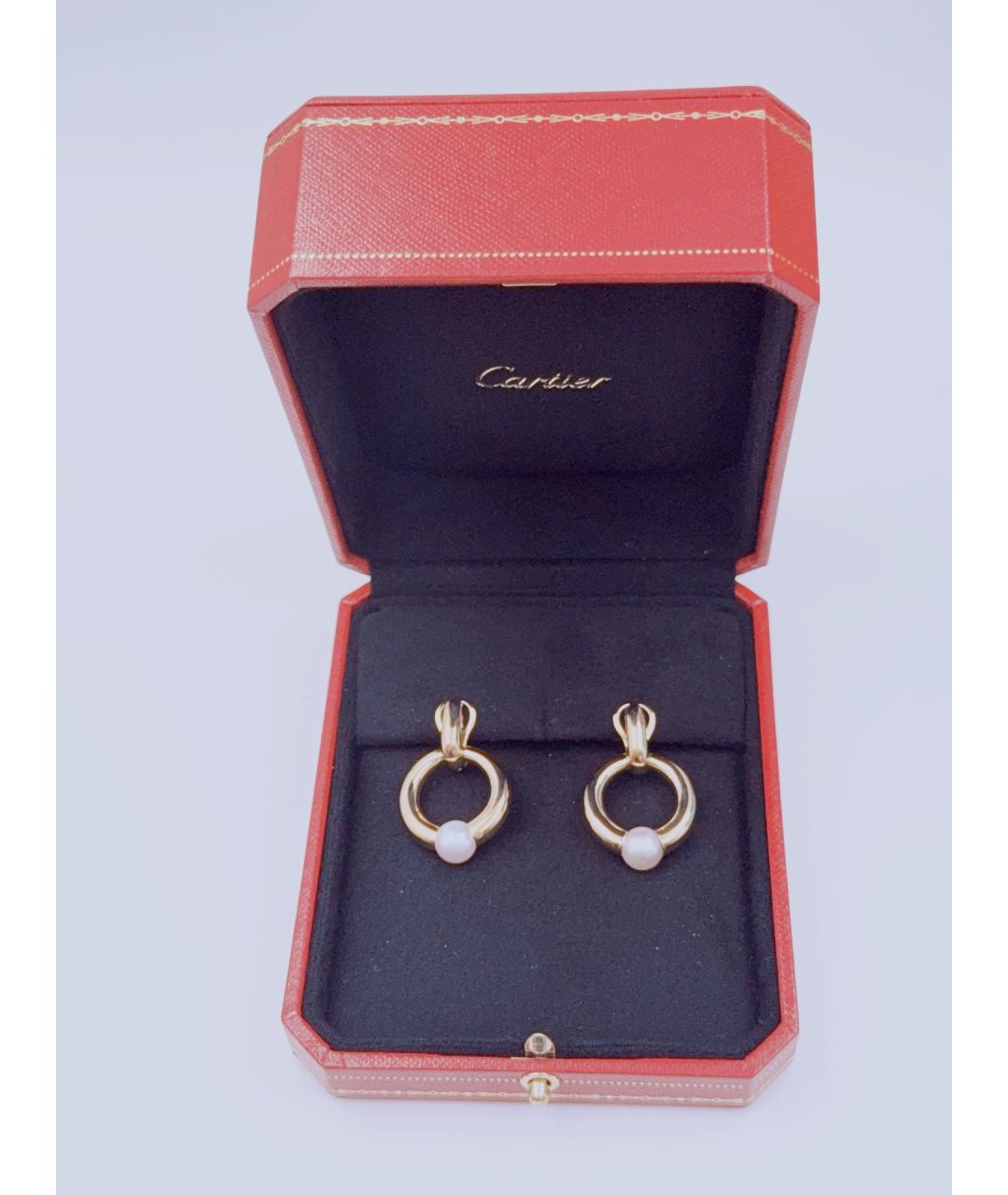 CARTIER Золотые серьги из желтого золота, фото 3