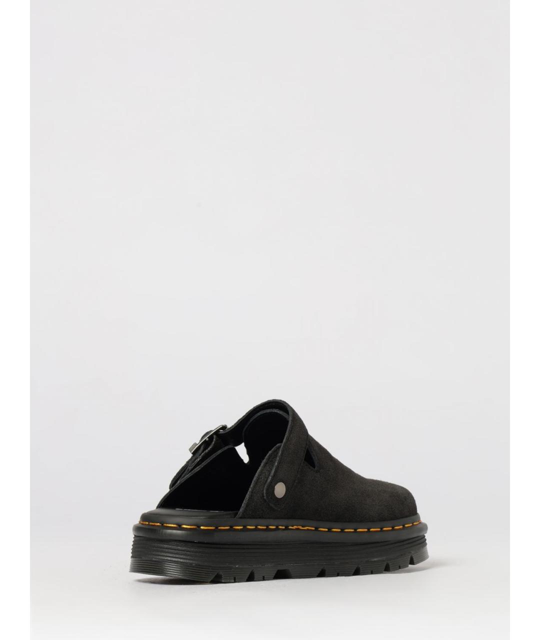 DR. MARTENS Черные замшевые мюли, фото 3