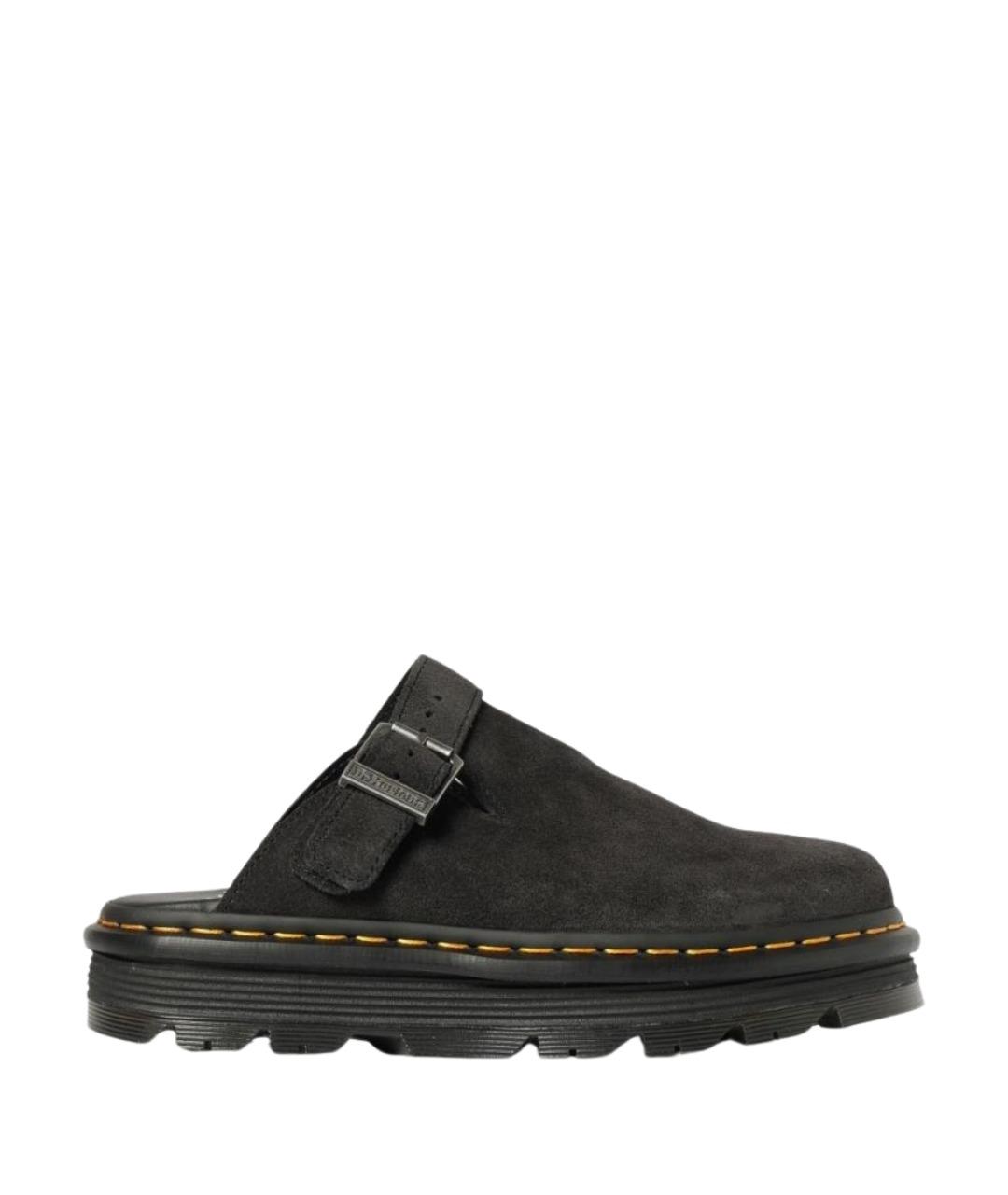 DR. MARTENS Черные замшевые мюли, фото 1