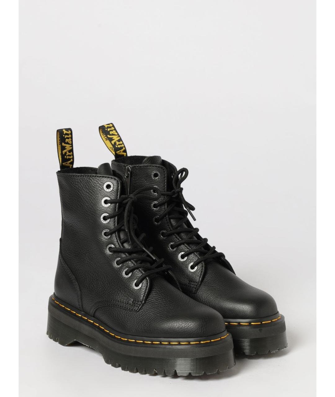 DR. MARTENS Черные кожаные ботинки, фото 2