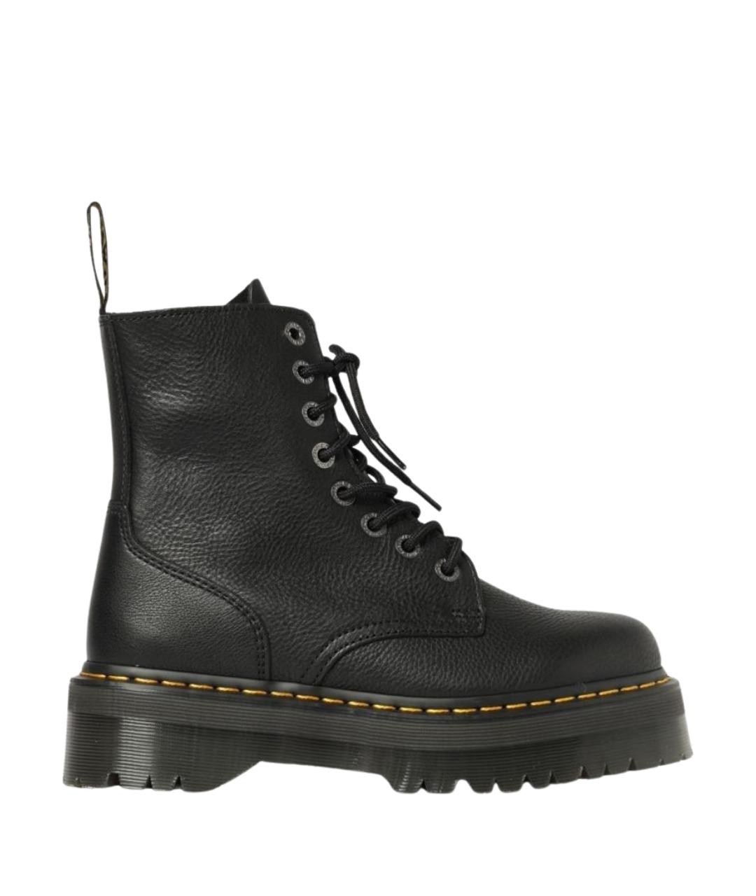 DR. MARTENS Черные кожаные ботинки, фото 1