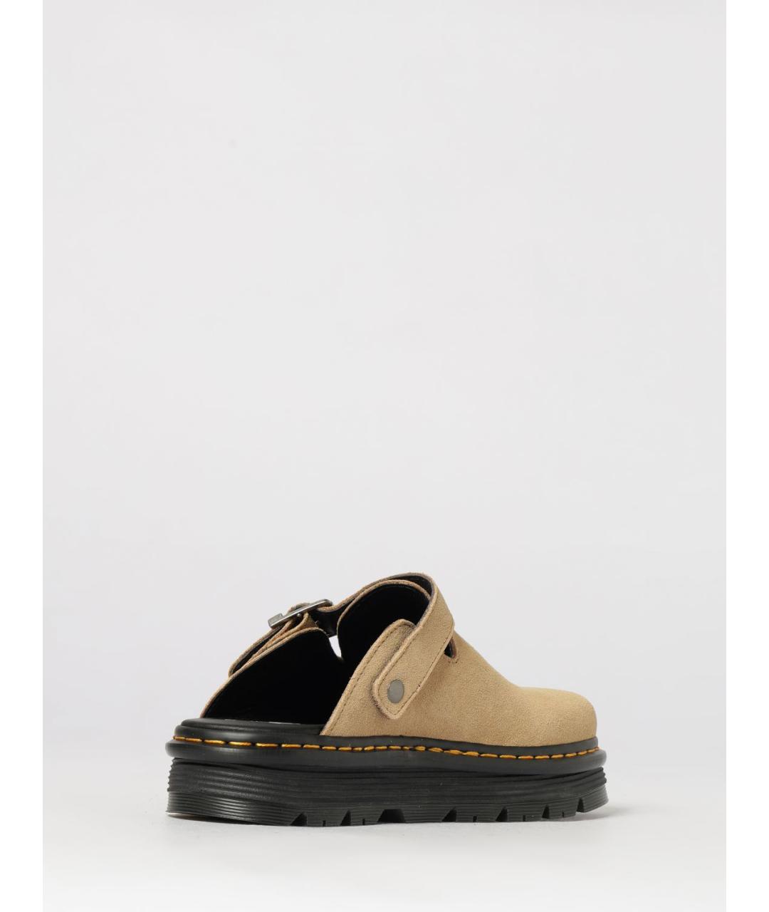 DR. MARTENS Бежевые замшевые мюли, фото 3