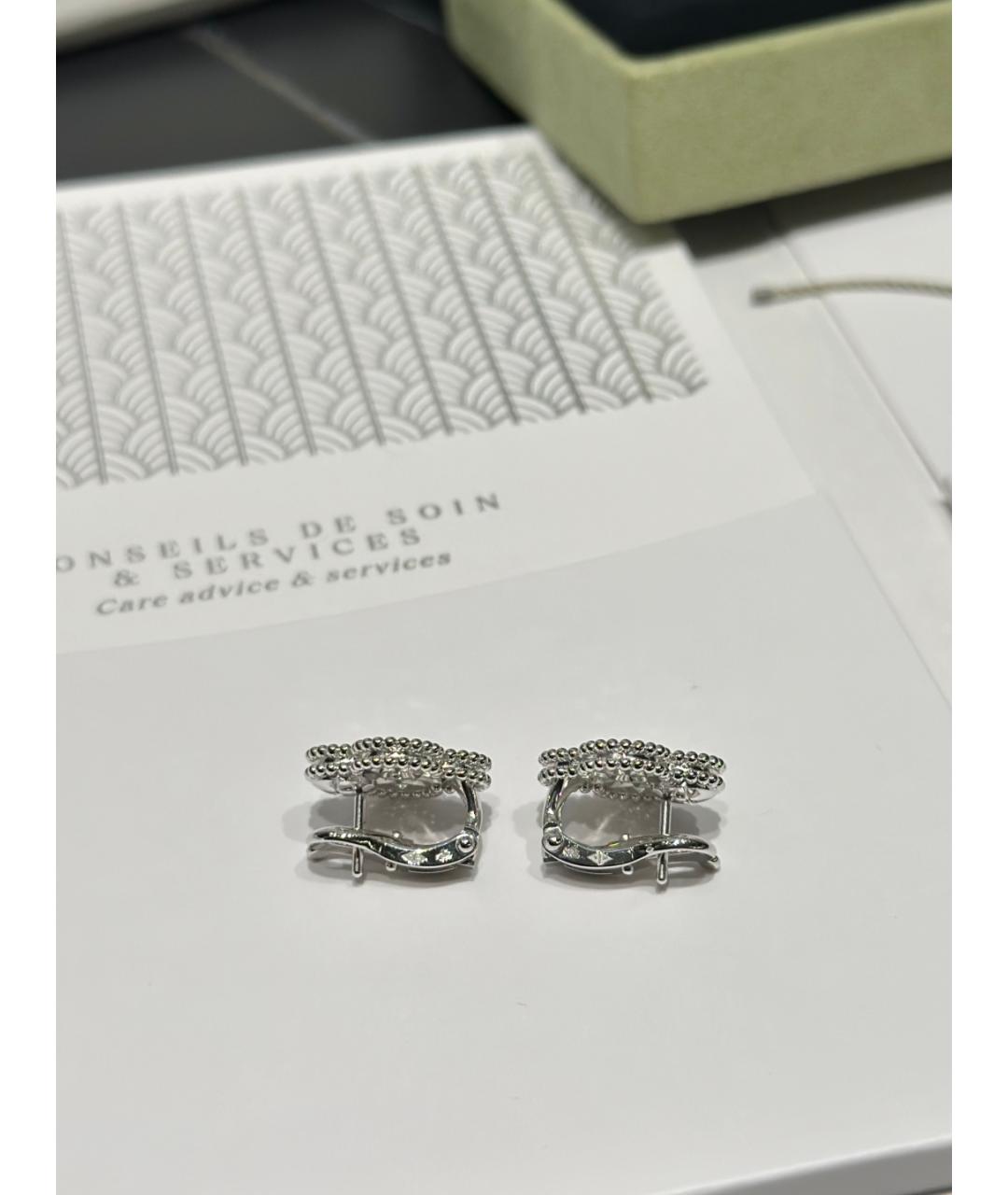 VAN CLEEF & ARPELS Серебряные серьги из белого золота, фото 7