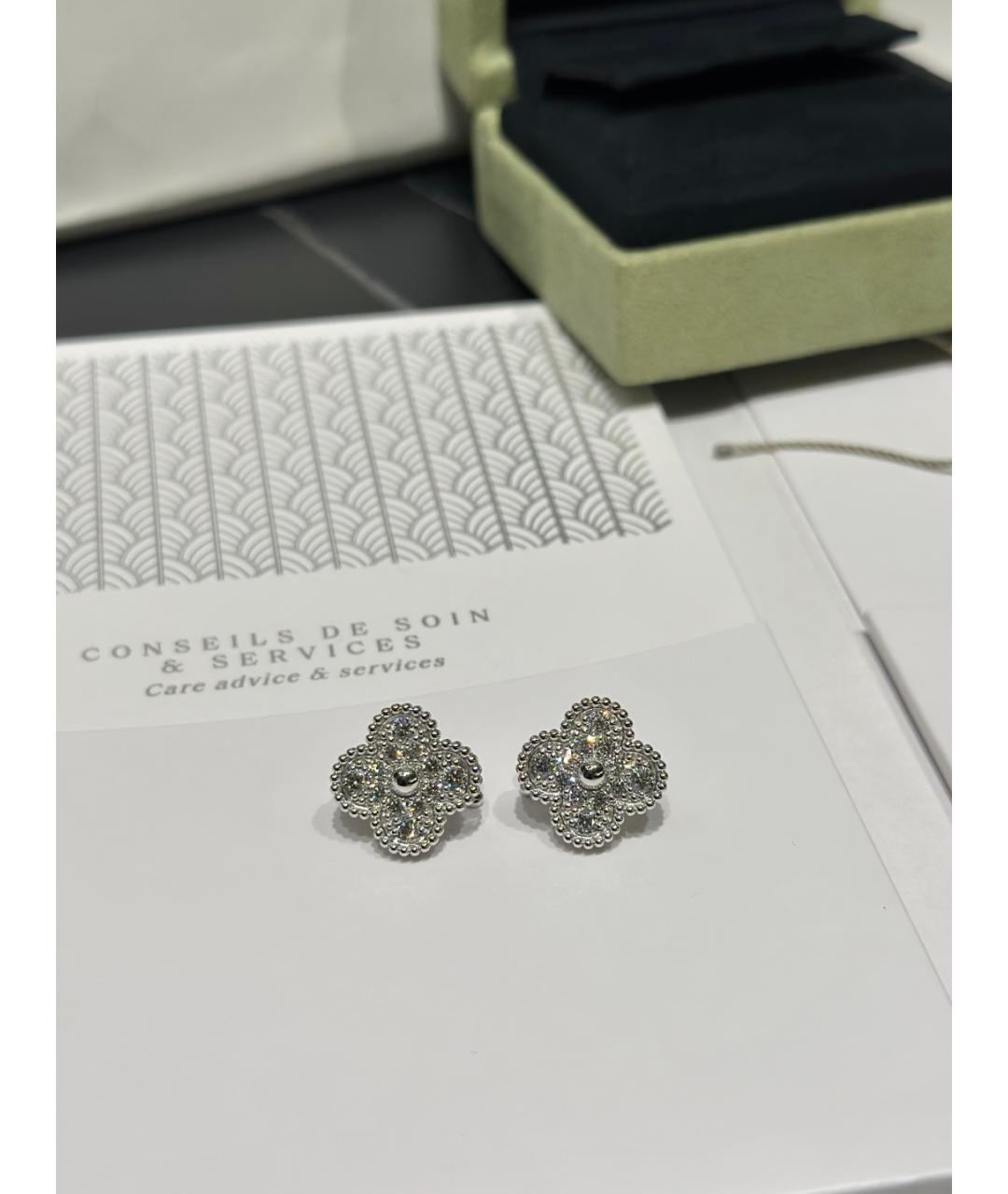 VAN CLEEF & ARPELS Серебряные серьги из белого золота, фото 3