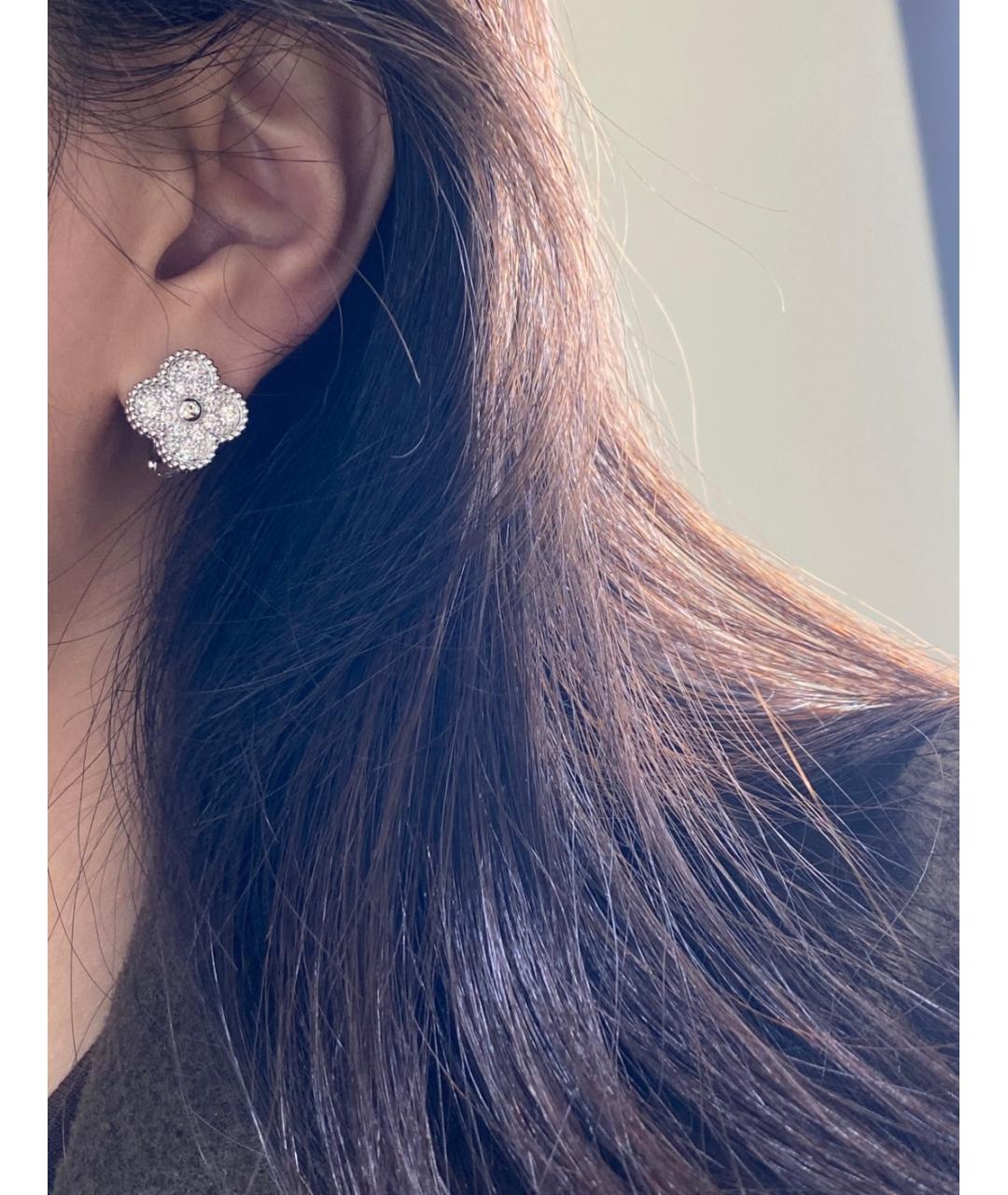 VAN CLEEF & ARPELS Серебряные серьги из белого золота, фото 8