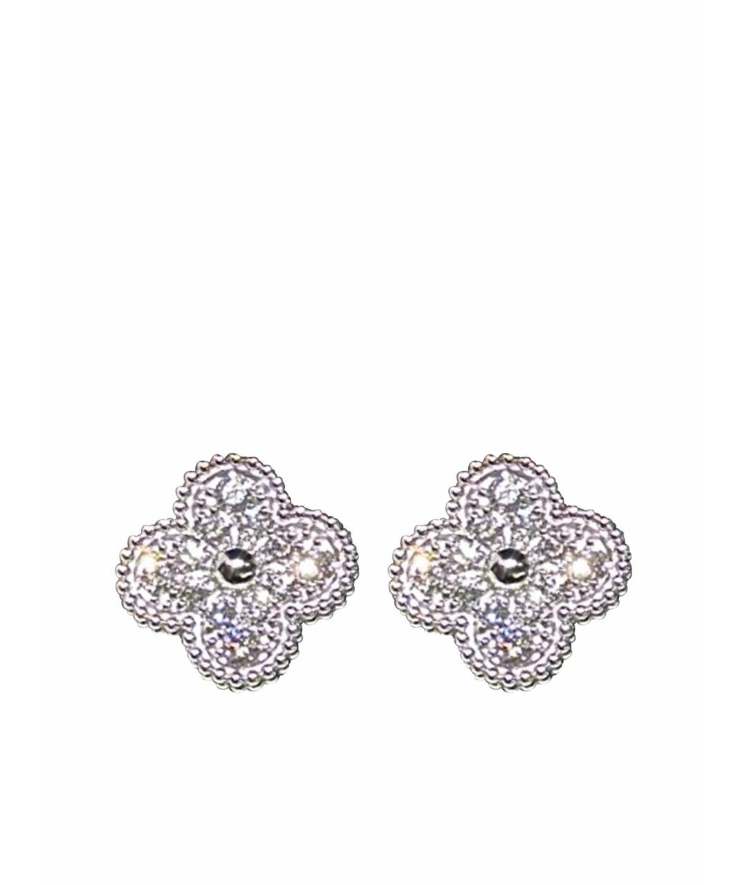 VAN CLEEF & ARPELS Серебряные серьги из белого золота, фото 1