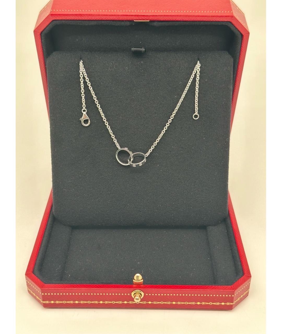 CARTIER Серебряное колье из белого золота, фото 5