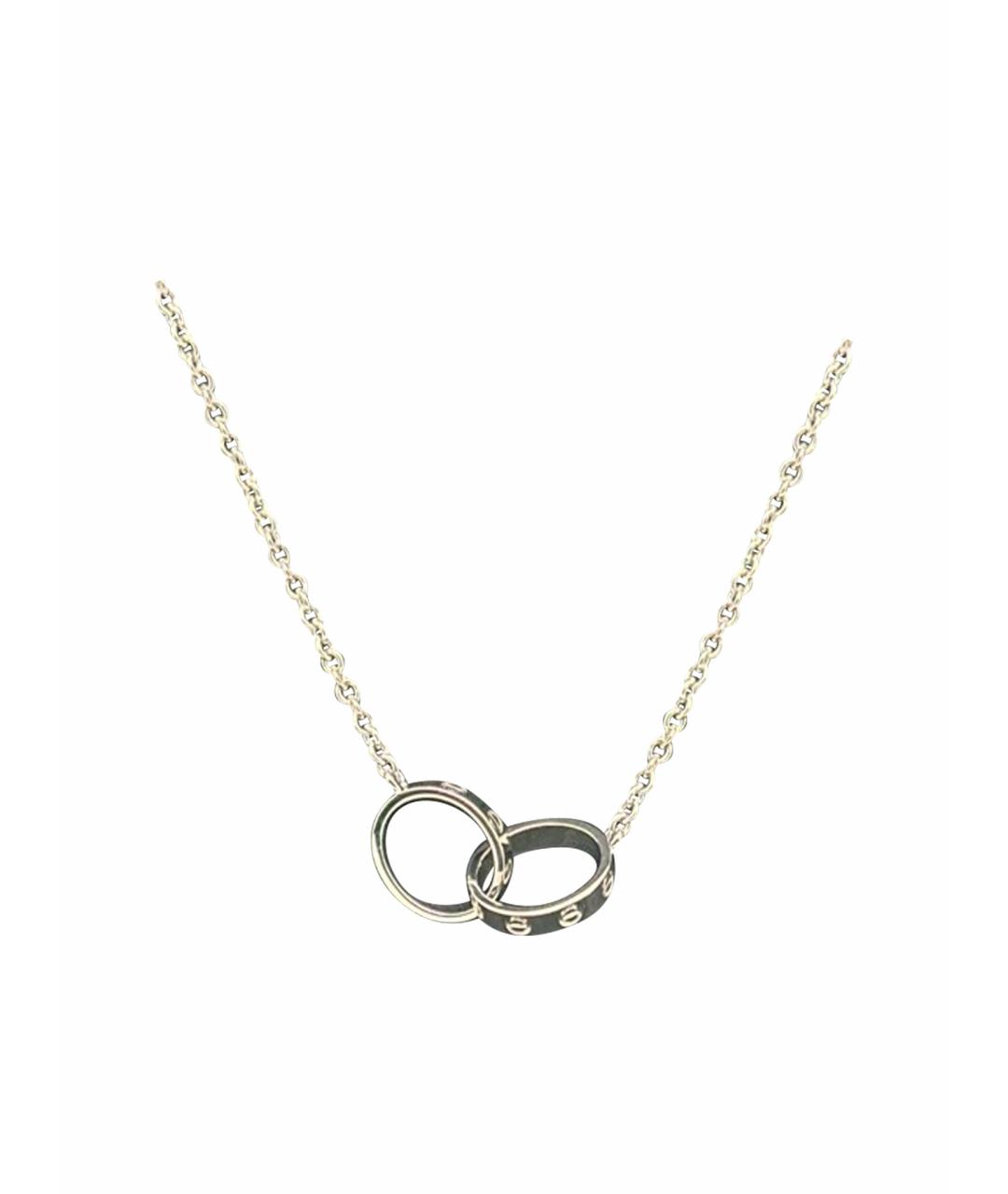 CARTIER Серебряное колье из белого золота, фото 1
