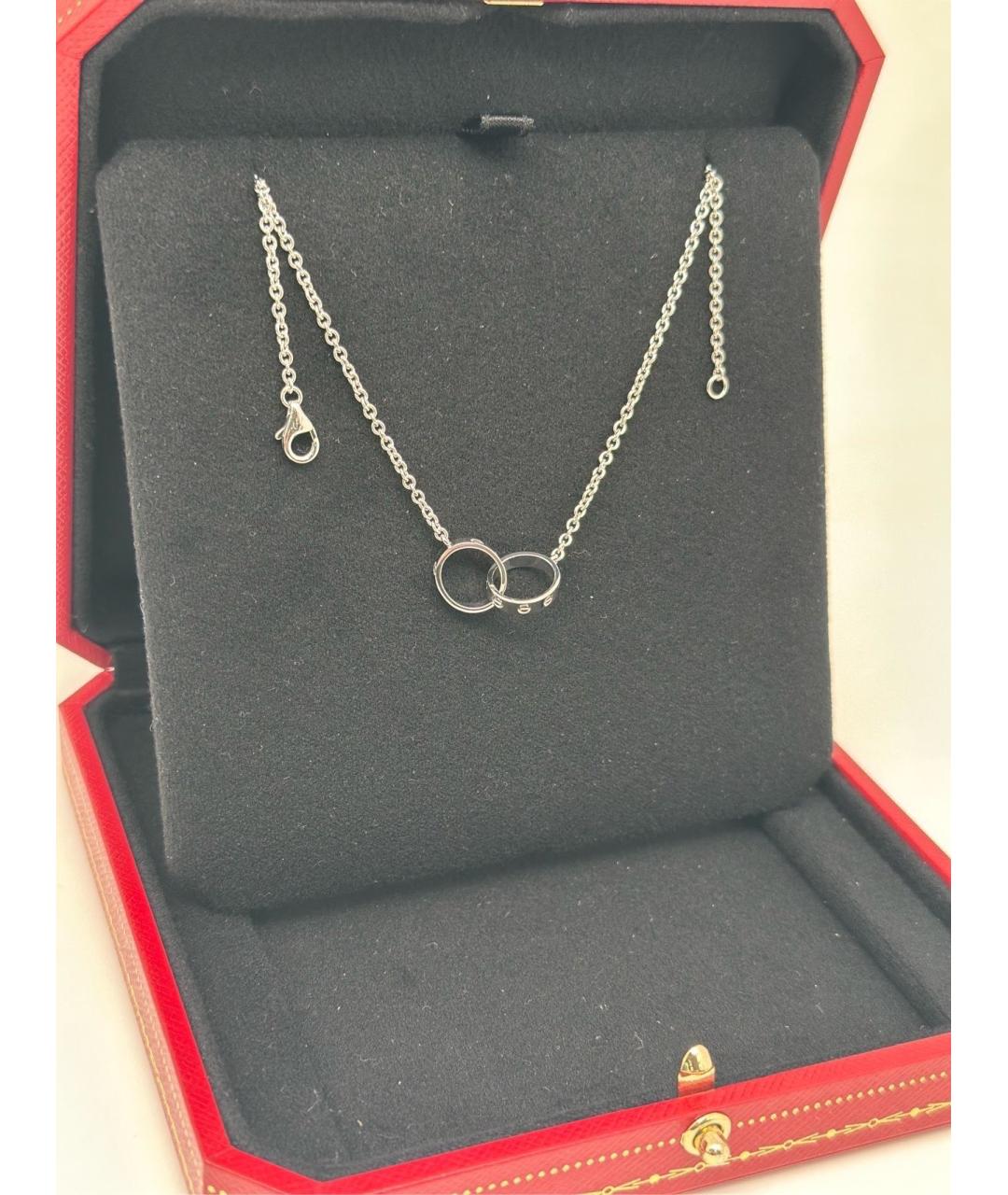 CARTIER Серебряное колье из белого золота, фото 2