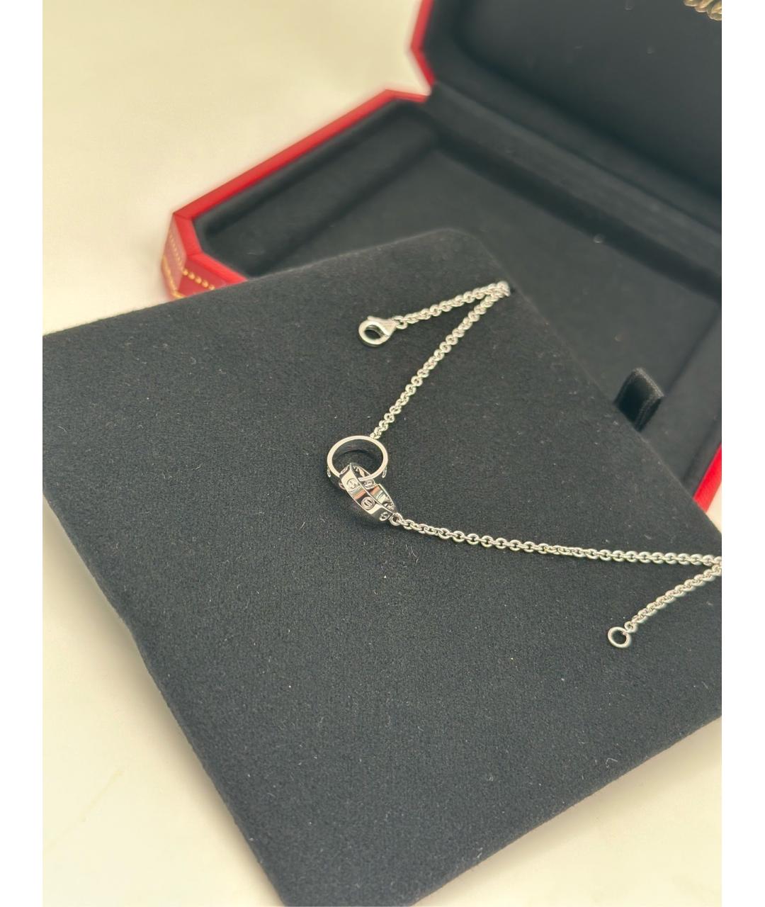 CARTIER Серебряное колье из белого золота, фото 4