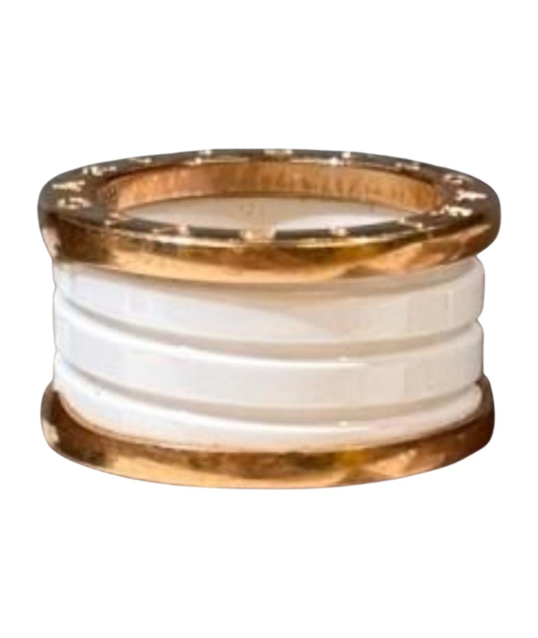 BVLGARI Белое кольцо из розового золота, фото 1