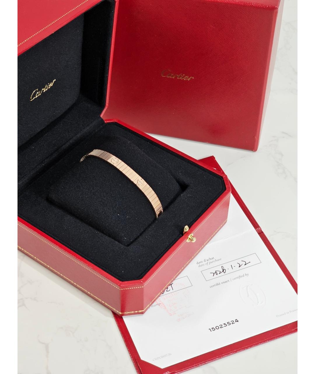 CARTIER Золотой браслет из розового золота, фото 2