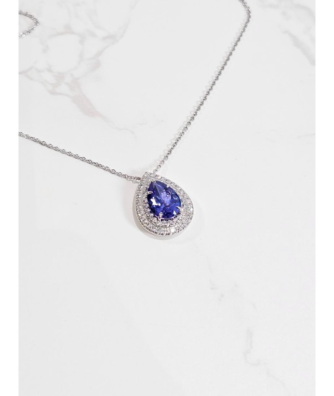 TIFFANY&CO Синее платиновое колье, фото 3